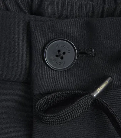 Herno Master Nylon Trousers Pockets In Black