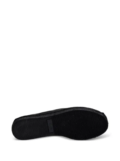 Dkny Logo-patch Mesh Espadrilles In Black