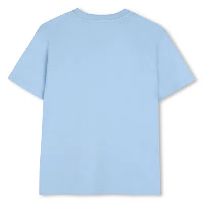 Givenchy Logo-embroidered T-shirt In Blue