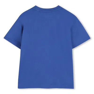 Givenchy Logo-embroidered T-shirt In Blue