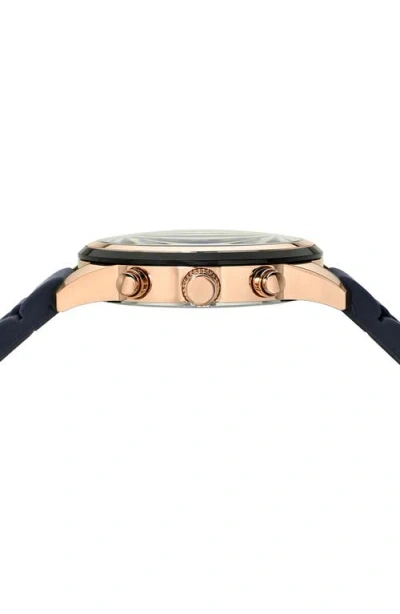 Porsamo Bleu Logan Chronograph Silicone Strap Watch In Multi
