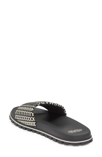 Marc Jacobs The Monogram Slide Sandal In Multi