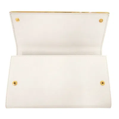 Pre-owned Prada White Leather Long Wallet (bi-fold) ()