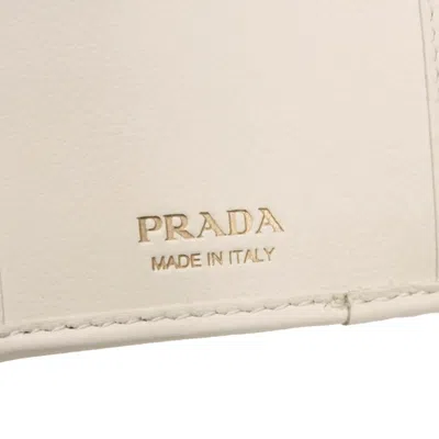 Pre-owned Prada White Wallet (tri-fold) ()