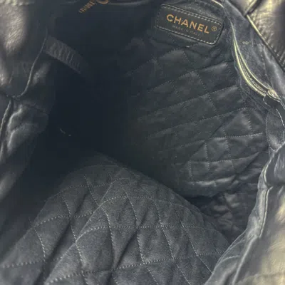 Pre-owned Chanel Black Leather Backpack ()