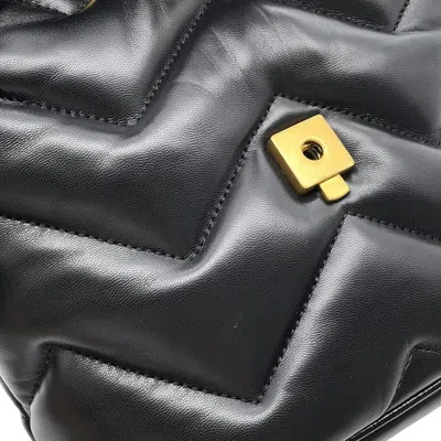 Pre-owned Gucci Black Leather Backpack ()