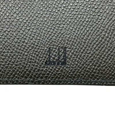 Pre-owned Dunhill Khaki Leather Long Wallet (bi-fold) ()