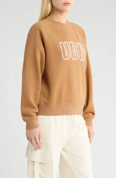Ugg Logo Sweatshirt In Brown