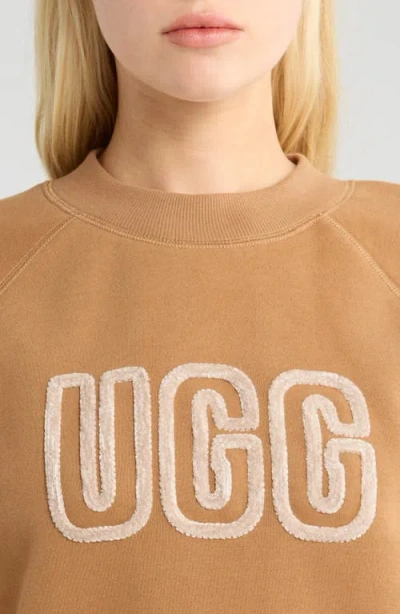 Ugg Logo Sweatshirt In Brown
