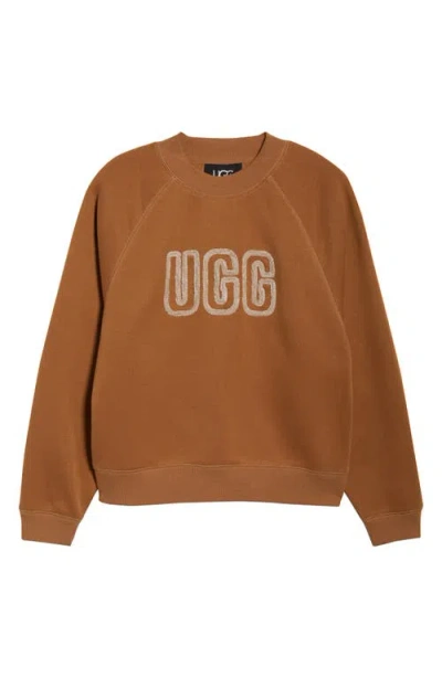 Ugg Logo Sweatshirt In Brown