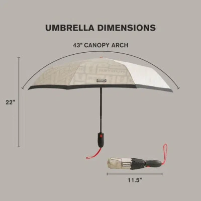 Hunter Double Sided Compact Umbrella In Gray
