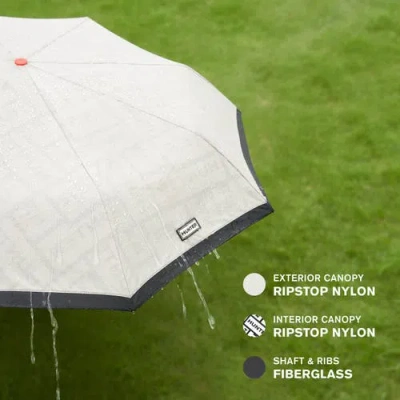 Hunter Double Sided Compact Umbrella In Gray