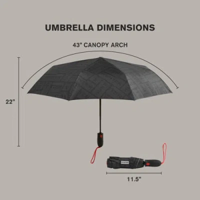 Hunter Double Sided Compact Umbrella In Gray