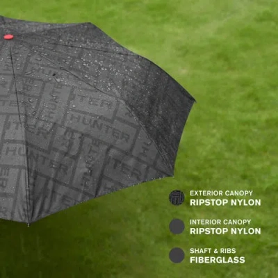 Hunter Double Sided Compact Umbrella In Gray