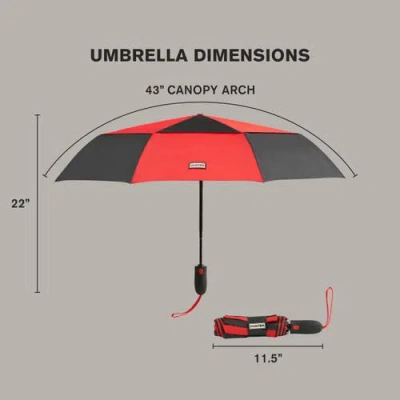 Hunter Vented Compact Umbrella In Black