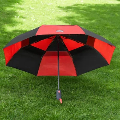 Hunter Vented Compact Umbrella In Black