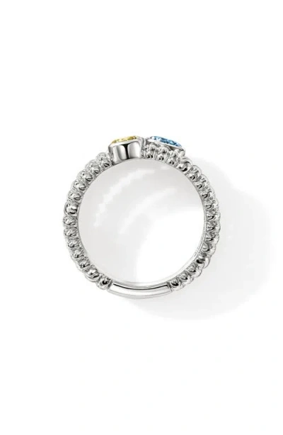 John Hardy Sterling Silver Heishi Gemstone Ring In Metallic