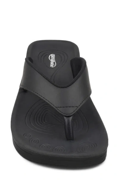 Aerothotic Fallon Flip Flop In Black