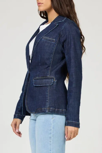 Dear John Minah One Button Blazer In Blue