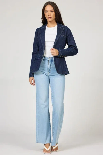Dear John Minah One Button Blazer In Blue