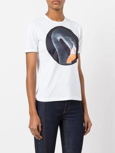 Shop Givenchy Flamingo Print T-shirt In White