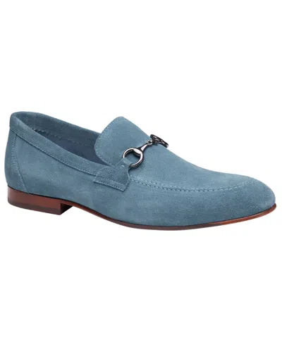 Johnston & Murphy Higgins Bit Loafer In Blue