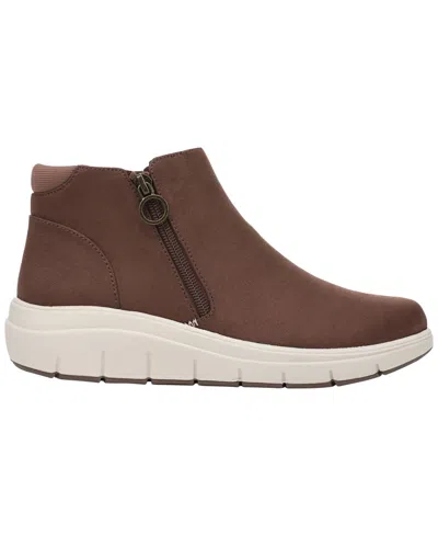 Ryka Layla Bootie In Fudge Brown Microfiber