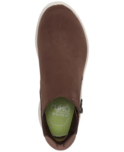 Ryka Layla Bootie In Fudge Brown Microfiber
