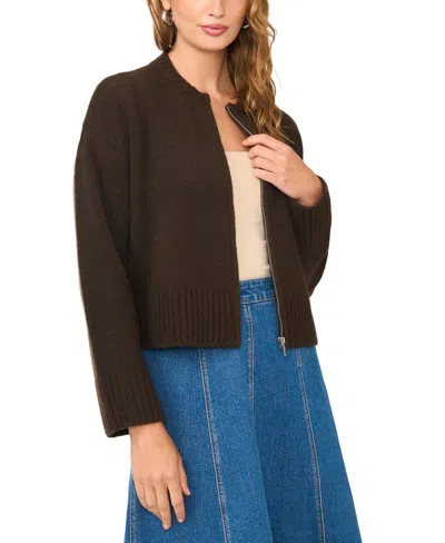 1.state Zip Bomber Jacket In Brown
