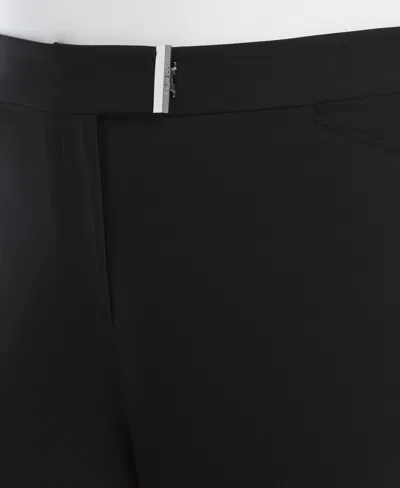 Rafaella Plus Size Ankle Straight Pants In Black
