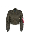 ALPHA INDUSTRIES Alpha Industries Cropped Bomber Jacket,176006NYLON257