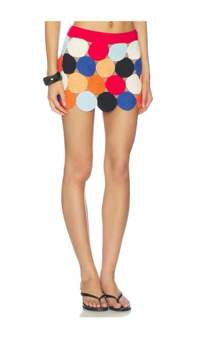 Simon Miller Beep Beep Mini Skirt In Multi