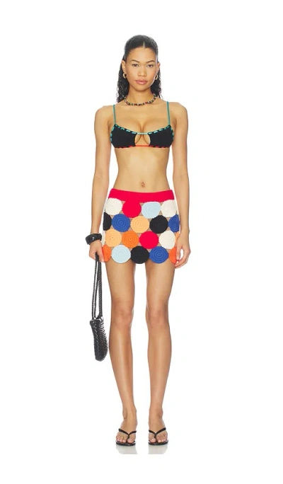 Simon Miller Beep Beep Mini Skirt In Multi
