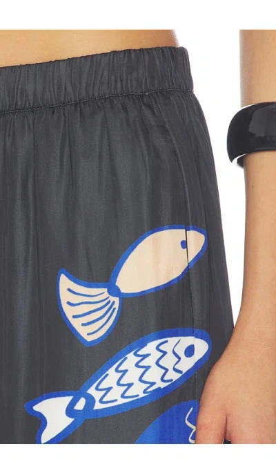 Weworewhat Pull On Adjustable Leg Pant In Black