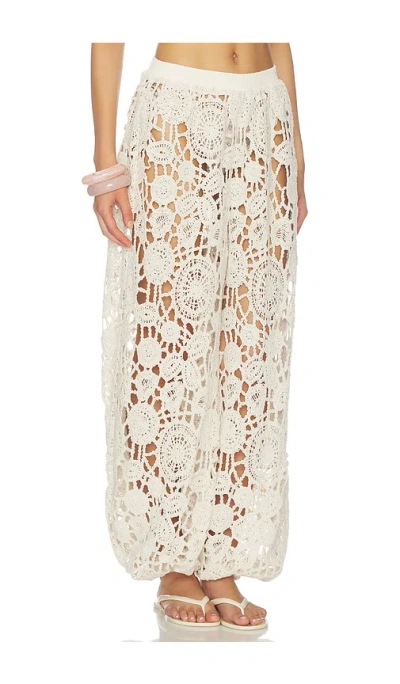 Weworewhat Pull On Balloon Pant In White