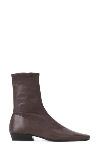 Staud Wally Sock Bootie In Brown
