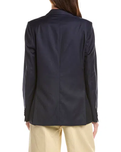 Officine Generale Mathilde Wool Jacket In Navy