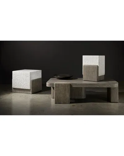 Bernhardt Monolith Accent Table In White