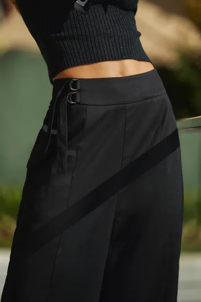 Cupshe End Game Black Pants In Black
