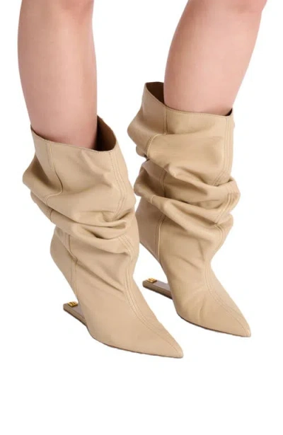 Balmain No Wedge Smooth Leather Ankle Boots In Multi