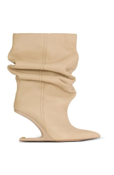 Balmain No Wedge Smooth Leather Ankle Boots In Multi
