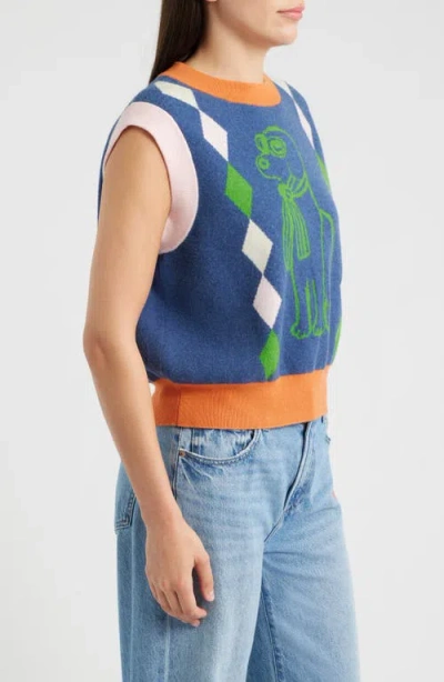 Frnch Torquay Sweater In Blue