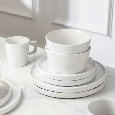 Stone Lain Celina Stoneware 16-piece Dinnerware Set In White
