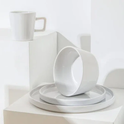 Stone Lain Celina Stoneware 16-piece Dinnerware Set In White