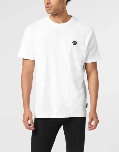 Philipp Plein Lightweight Short Sleeve Crew Neck T-shirt In White