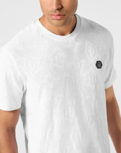 Philipp Plein Lightweight Short Sleeve Crew Neck T-shirt In White
