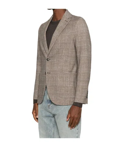 Circolo 1901 Check-pattern Blazer In Gray