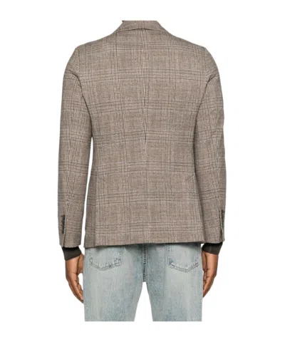 Circolo 1901 Check-pattern Blazer In Gray