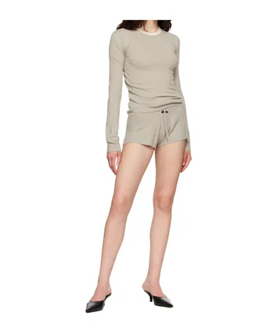 Essentials Drawstring-waist Shorts In Neutral