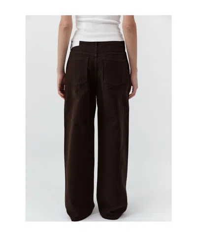 St Agni Belt Loop Jeans In Brown